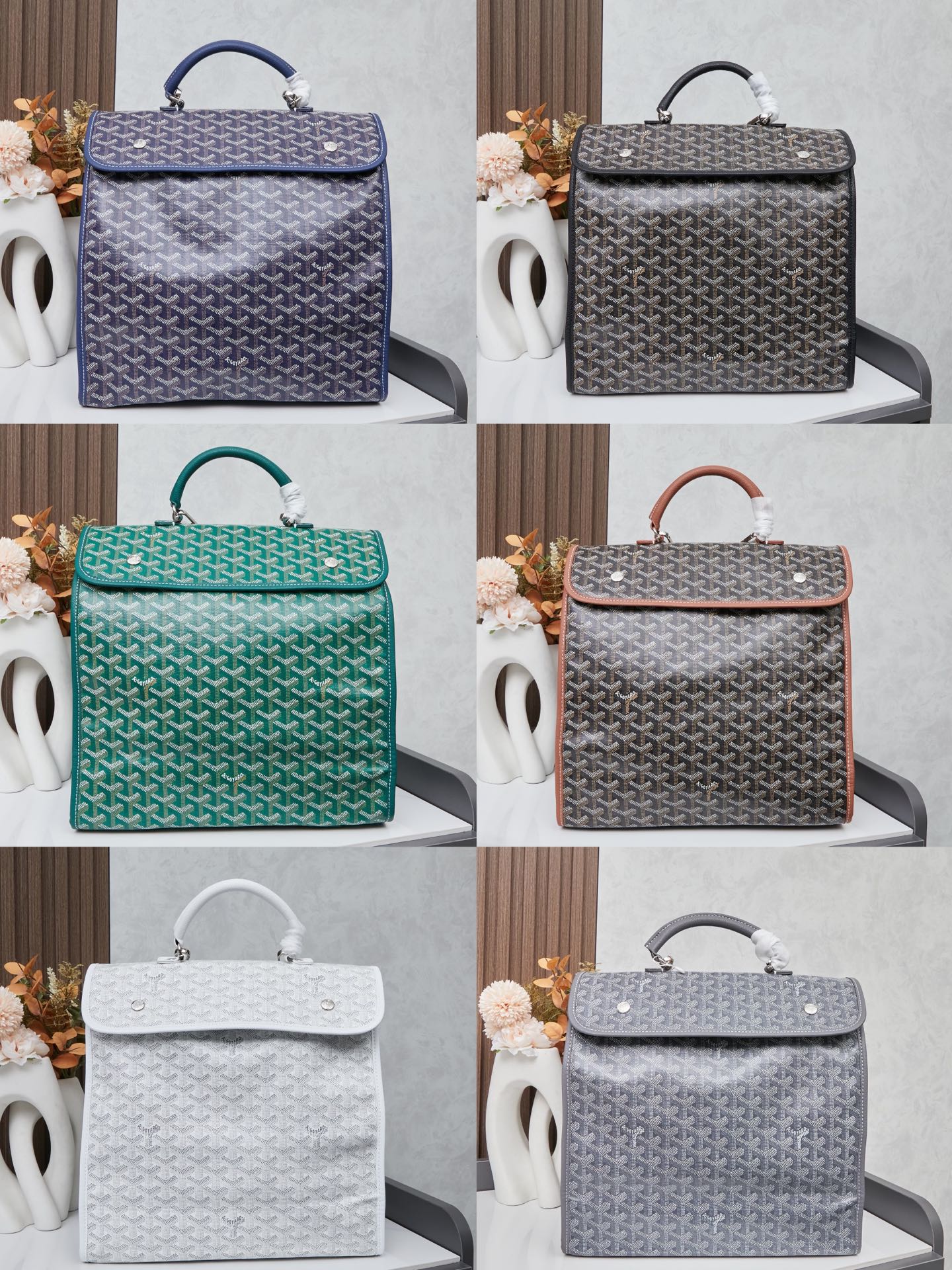 goyard Saint Léger Dogtooth Backpack